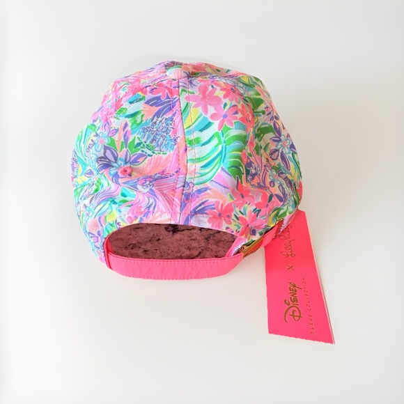 New Lilly Pulitzer Disney Dreamin Hat Baseball Cap Pink Minnie Daisy Castle - Picture 3 of 6